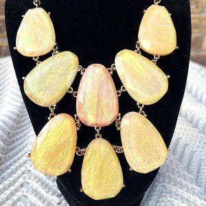 Yellow and Pink Statement necklace
